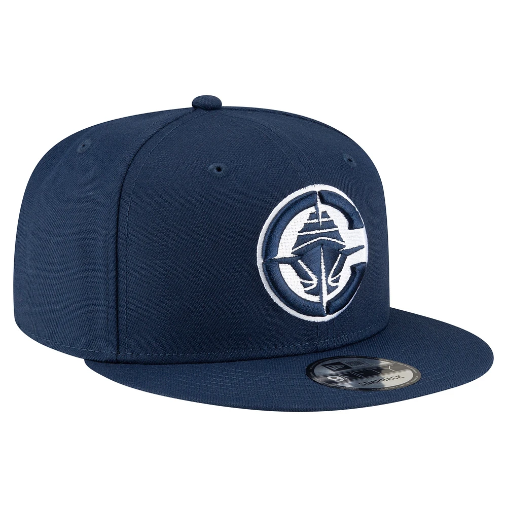 Men's New Era Navy LA Clippers 9FIFTY Snapback Hat
