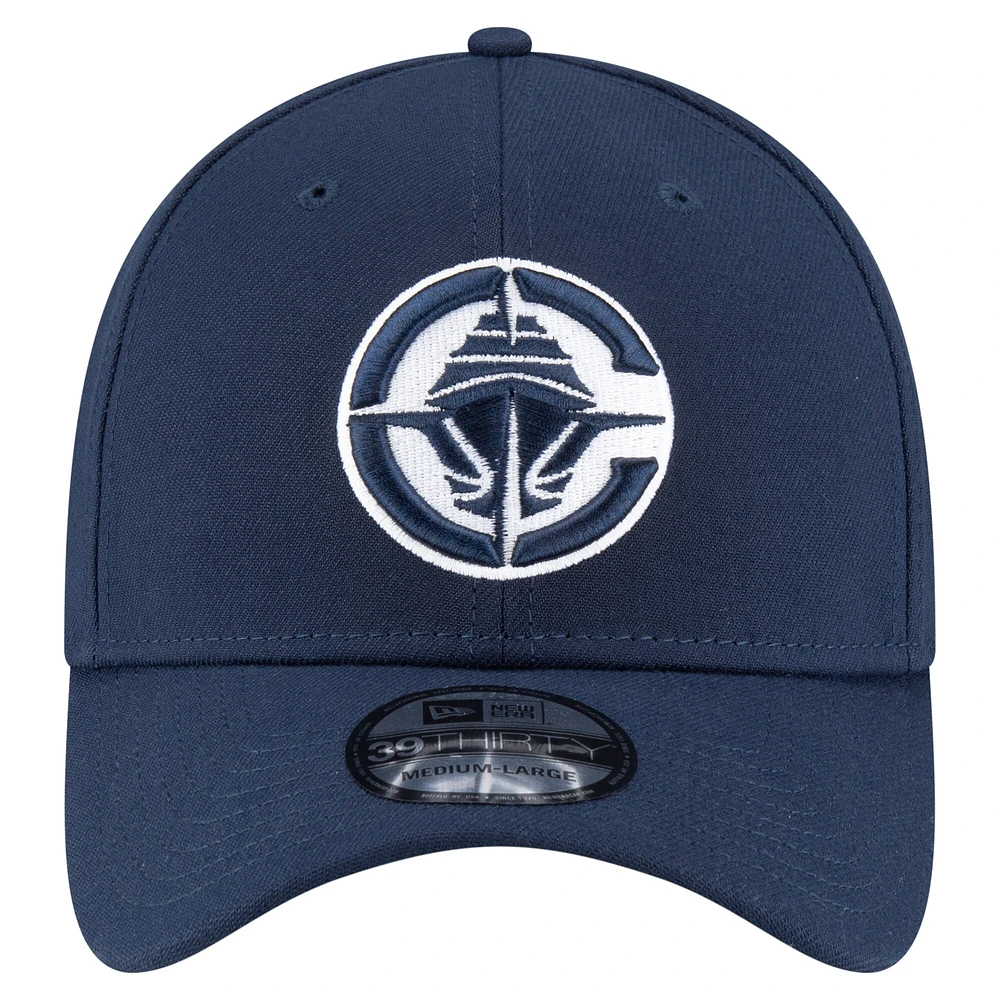 Casquette 39THIRTY Flex bleu marine avec logo LA Clippers de New Era pour homme