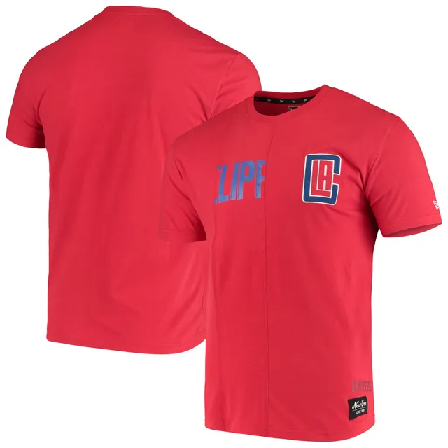 Men's New Era Blue LA Clippers 2021/22 City Edition Brushed Jersey T-Shirt