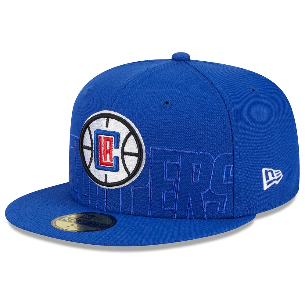 Casquette ajustée New Era Royal LA Clippers 2023 NBA Draft 59FIFTY pour homme