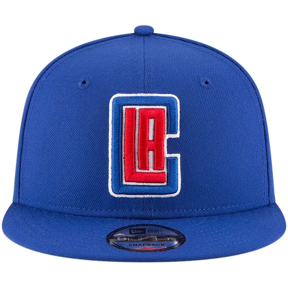 Men's New Era Royal LA Clippers Official Team Color 9FIFTY Snapback Hat