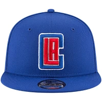 Casquette Snapback 9FIFTY couleur officielle de l'équipe Royal LA Clippers New Era pour homme