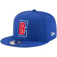 Casquette Snapback 9FIFTY couleur officielle de l'équipe Royal LA Clippers New Era pour homme