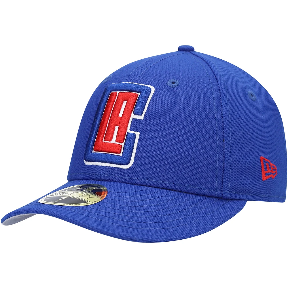 Casquette ajustée 59FIFTY à profil bas Royal LA Clippers Team New Era pour homme