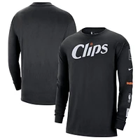 Men's Nike Black LA Clippers 2023/24 City Edition Max90 Expressive Long Sleeve T-Shirt