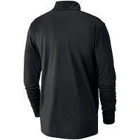 Men's Nike Black LA Clippers 2024/25 City Edition Authentic Coaches Performance Half-Zip Top