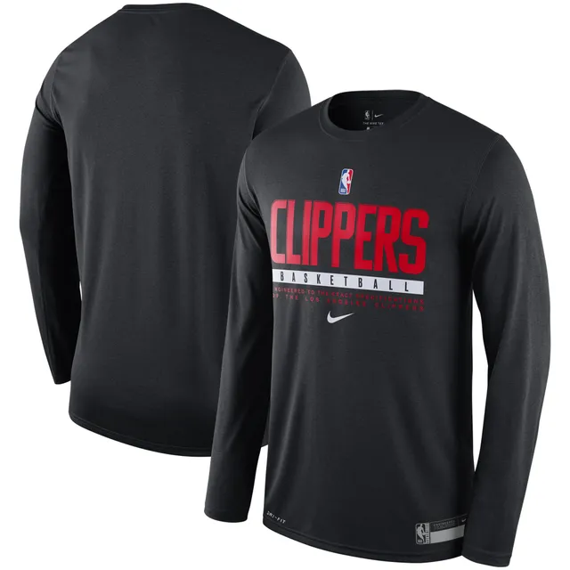 Lids LA Clippers Nike Youth Essential Practice Performance Long Sleeve T- Shirt - Royal