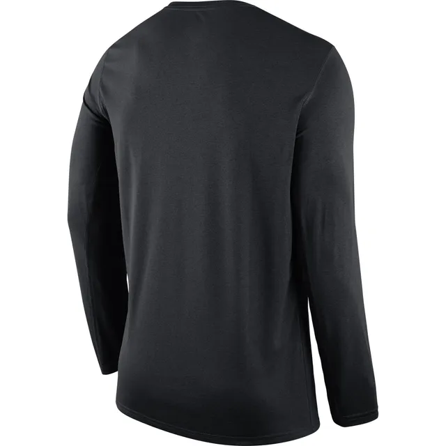 Men's Nike Black La Clippers Essential Practice Legend Performance Long Sleeve T-Shirt