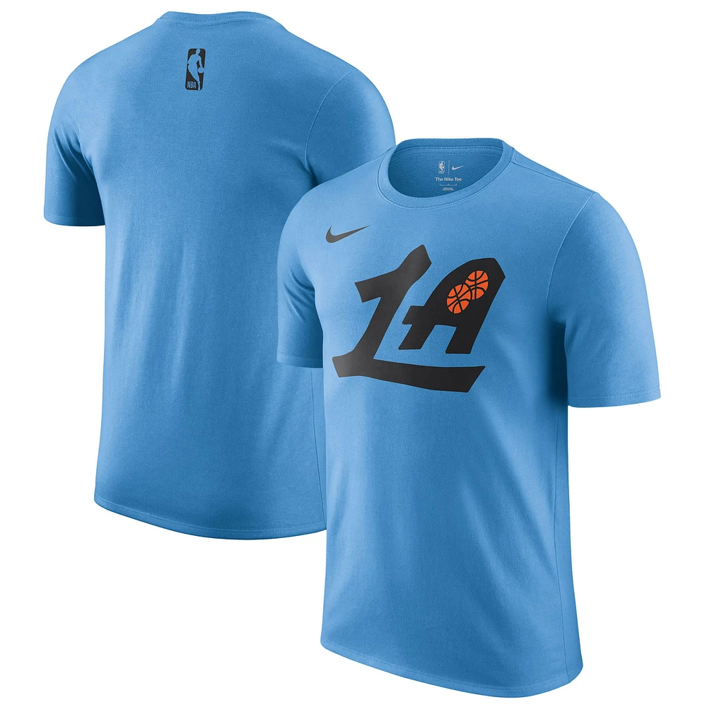 Men's Nike Blue LA Clippers 2024/25 City Edition Essential Logo T-Shirt