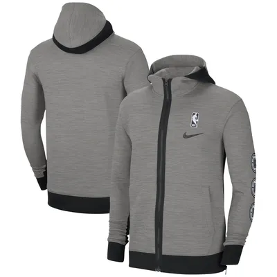 Nike Men's 2021-22 City Edition Los Angeles Lakers Black Full Zip Jacket, Medium
