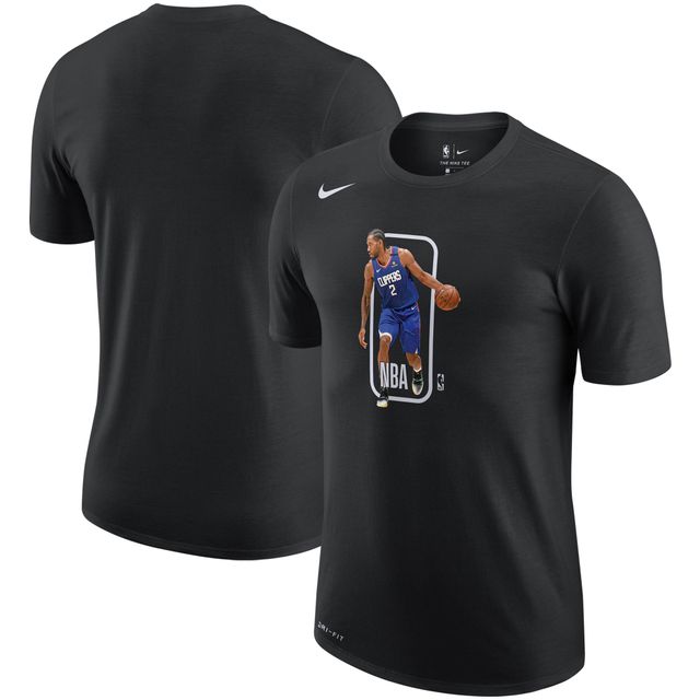 T-shirt de performance LA Clippers Nike Kawhi Leonard noir pour homme