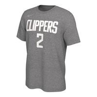 Men's Nike Kawhi Leonard Gray LA Clippers 2020/21 Earned Edition Name & Number T-Shirt