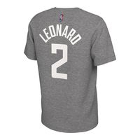 Men's Nike Kawhi Leonard Gray LA Clippers 2020/21 Earned Edition Name & Number T-Shirt