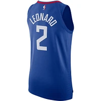 Maillot authentique Nike Kawhi Leonard Royal LA Clippers pour homme - Édition Icon