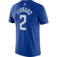 Men's Nike Kawhi Leonard Royal LA Clippers Diamond Icon Name & Number T-Shirt