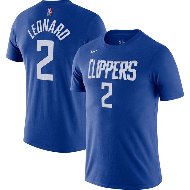 T-shirt Nike Kawhi Leonard Royal LA Clippers Diamond Icon Name & Number pour homme