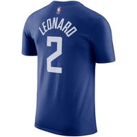 Men's Nike Kawhi Leonard Royal LA Clippers Name & Number T-Shirt