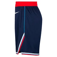 Short Nike bleu marine LA Clippers 2024/25 Icon Edition Swingman pour homme