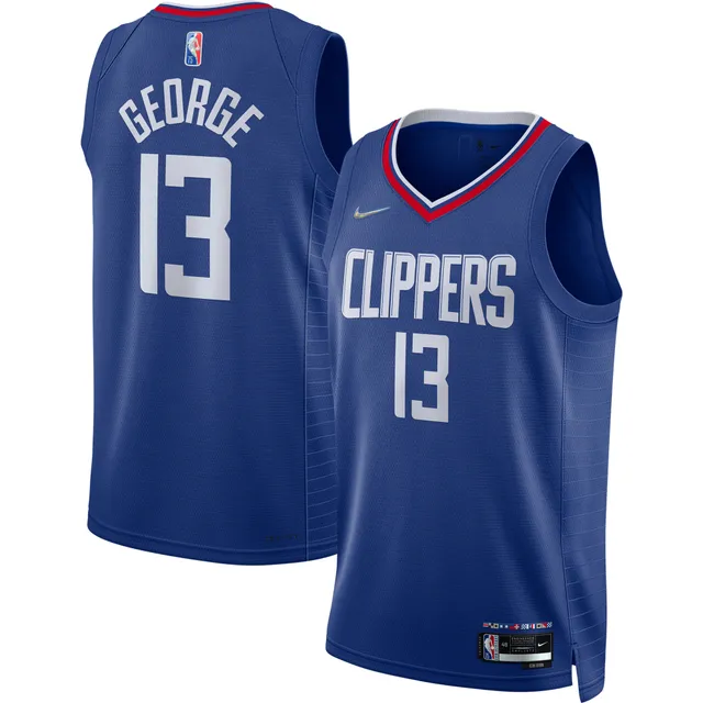 Men's LA Clippers Paul George Nike Royal 2021/22 Diamond Swingman Jersey -  Icon Edition