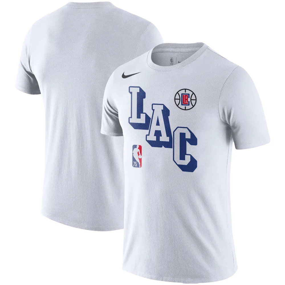 Lids LA Clippers Nike Courtside Performance Block T-Shirt - White