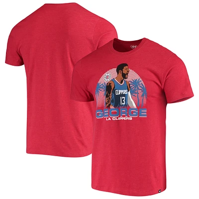 T-shirt graphique Paul George LA Clippers Player pour homme, rouge