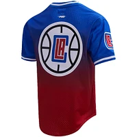 Men's Post Kawhi Leonard Royal/Red LA Clippers Ombre Name & Number T-Shirt