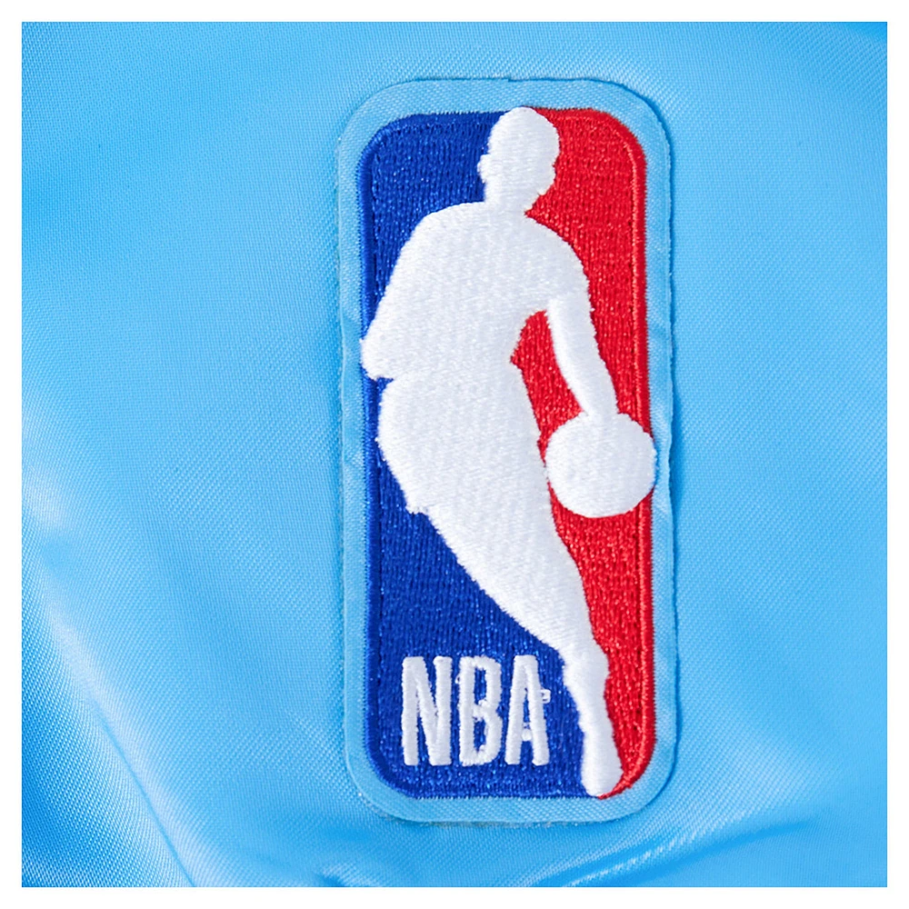 Men's Pro Standard Blue LA Clippers 2024/25 City Edition Chenille Satin Full-Snap Jacket