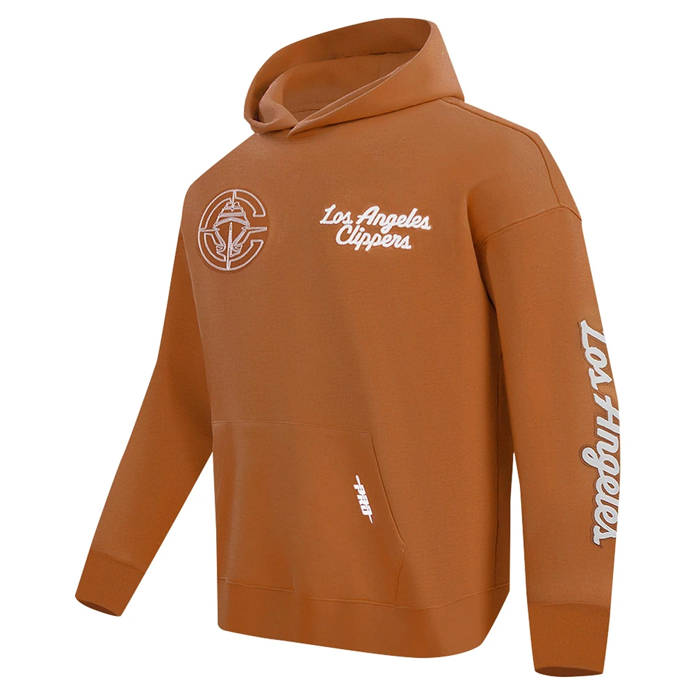 Sweat à capuche Pro Standard marron LA Clippers Paint the City pour homme