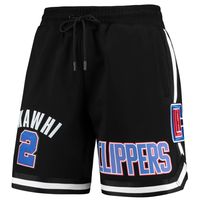 Men's Pro Standard Kawhi Leonard Black LA Clippers Player Shorts