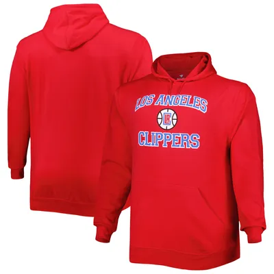 LA Clippers Big & Tall Heart Soul Pullover Hoodie - Red