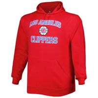 Men's Red LA Clippers Big & Tall Heart Soul Pullover Hoodie