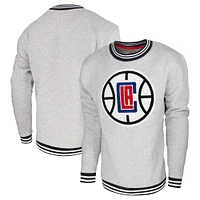 Sweat-shirt Stadium Essentials gris chiné LA Clippers Club Level pour hommes