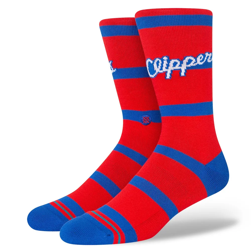 Stance Curren Striped Red, Orange & Blue Crew Socks