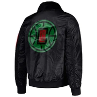 Veste Homme Starter x Ty Mopkins Black LA Clippers History Month Satin Full-Zip Jacket