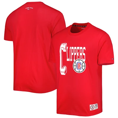 T-shirt Tommy Jeans LA Clippers Mel Varsity rouge pour homme