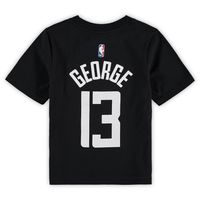 Paul George La Clippers Jordan Brand Preschool Statement Edition Name & Number T-Shirt - Black