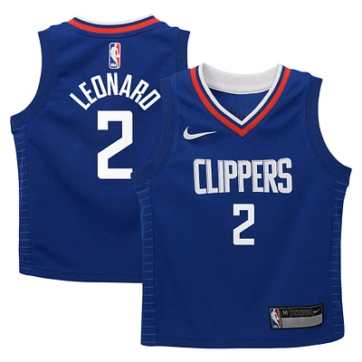 Maillot de joueur Nike Kawhi Leonard Royal LA Clippers Dri-FIT Swingman pour enfants d'âge préscolaire - Édition Icon