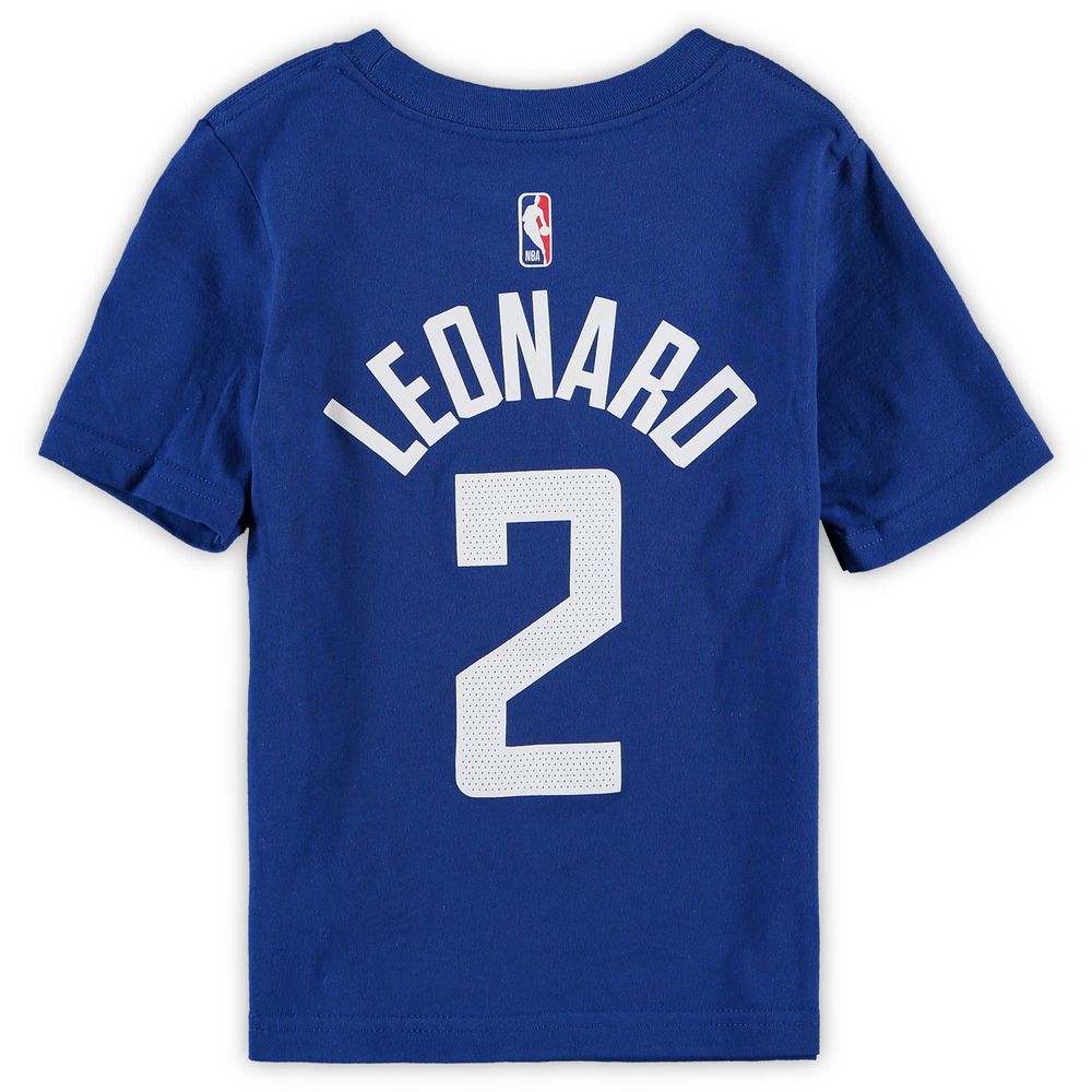 Preschool Nike Kawhi Leonard Royal LA Clippers Team Name & Number T-Shirt