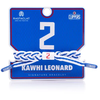 Kawhi Leonard LA Clippers Rastaclat Braided Player Name & Number Team Color Bracelet