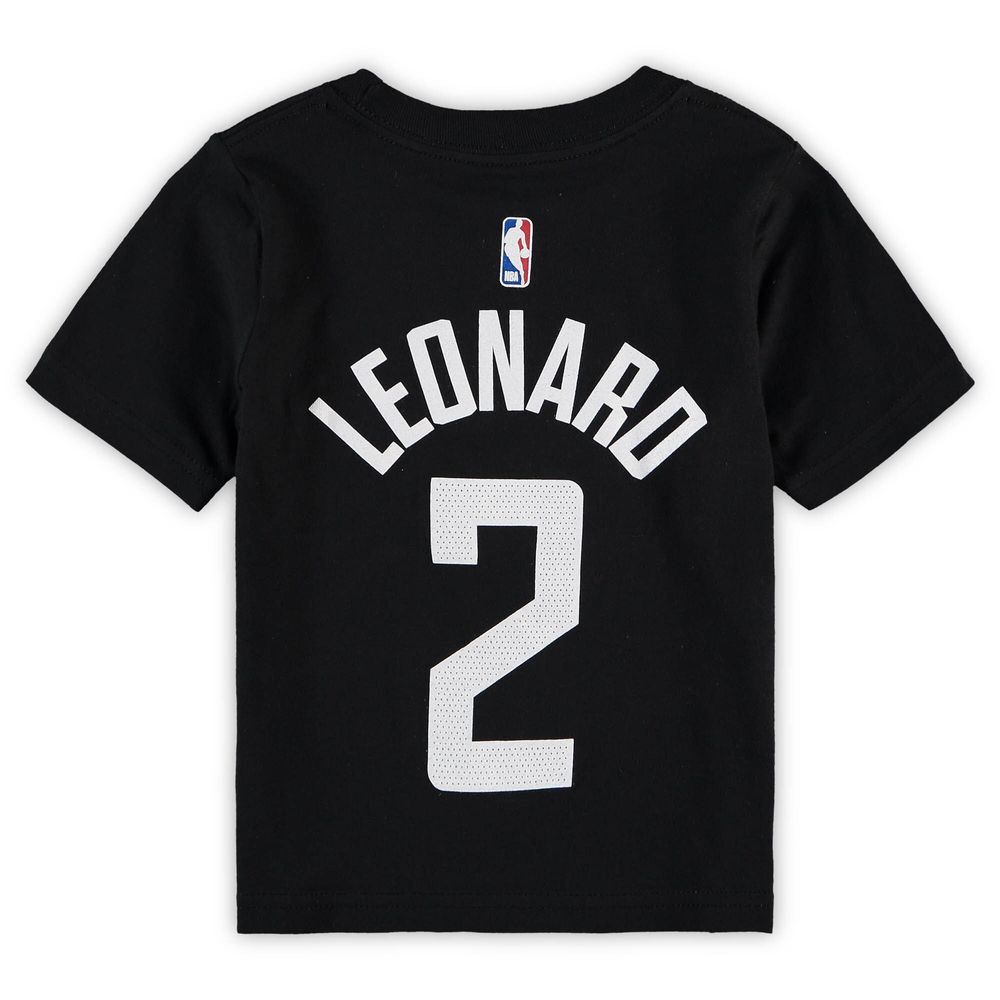 Toddler Jordan Brand Kawhi Leonard Black LA Clippers Statement Edition Name & Number T-Shirt