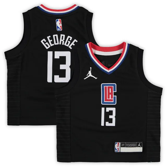 Men's LA Clippers Paul George Jordan Brand Black 2020/21 Swingman Jersey -  Statement Edition