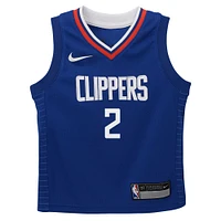 Maillot de joueur Nike Kawhi Leonard bleu LA Clippers Swingman pour tout-petit - Édition Icon