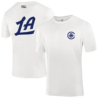 Unisex FISLL  White LA Clippers Burst Logo T-Shirt