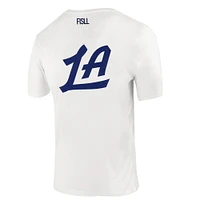 Unisex FISLL  White LA Clippers Burst Logo T-Shirt
