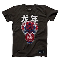 T-shirt unisexe Hyperfly Heather Black LA Clippers Année du Dragon Collection Nouvel An Lunaire