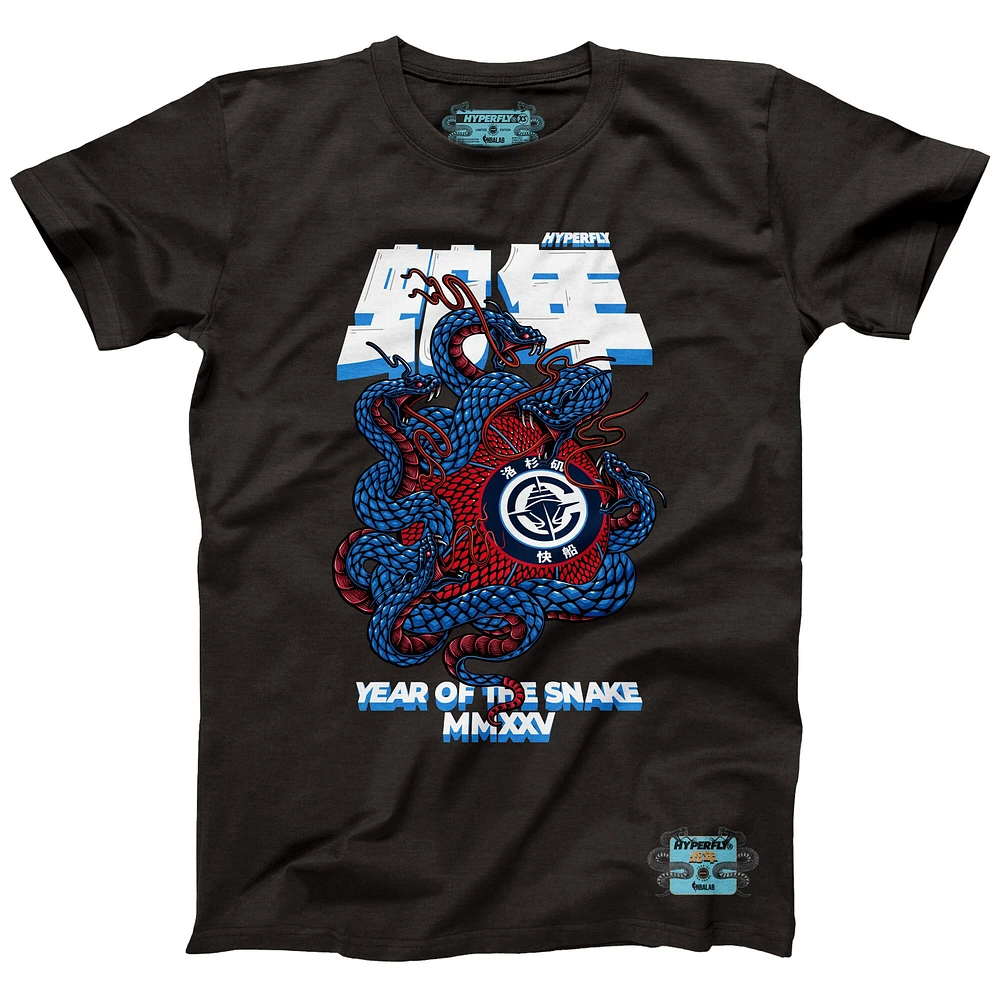 Unisex NBALab x Hyperfly Heather Black LA Clippers Year of the Snake Lunar New Collection T-Shirt