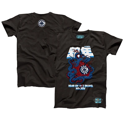 Unisex NBALab x Hyperfly Heather Black LA Clippers Year of the Snake Lunar New Collection T-Shirt