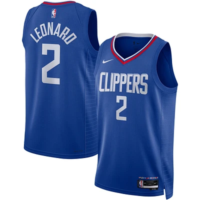 Maillot Nike Kawhi Leonard Royal LA Clippers Swingman unisexe - Édition Icon