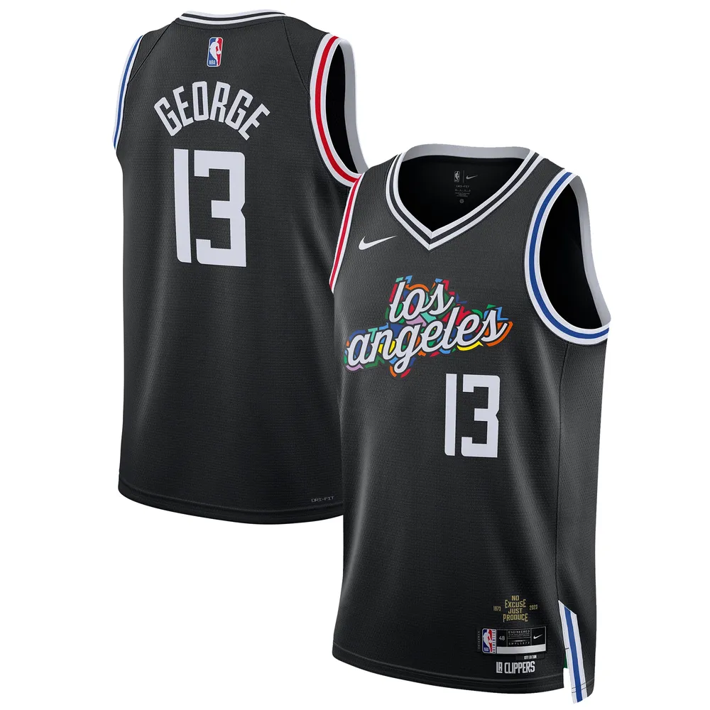 Nike Unisex Nike Paul George Black LA Clippers 2022/23 Swingman