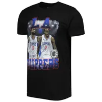 Unisex Stadium Essentials Kawhi Leonard & Paul George Black LA Clippers Player Duo T-Shirt